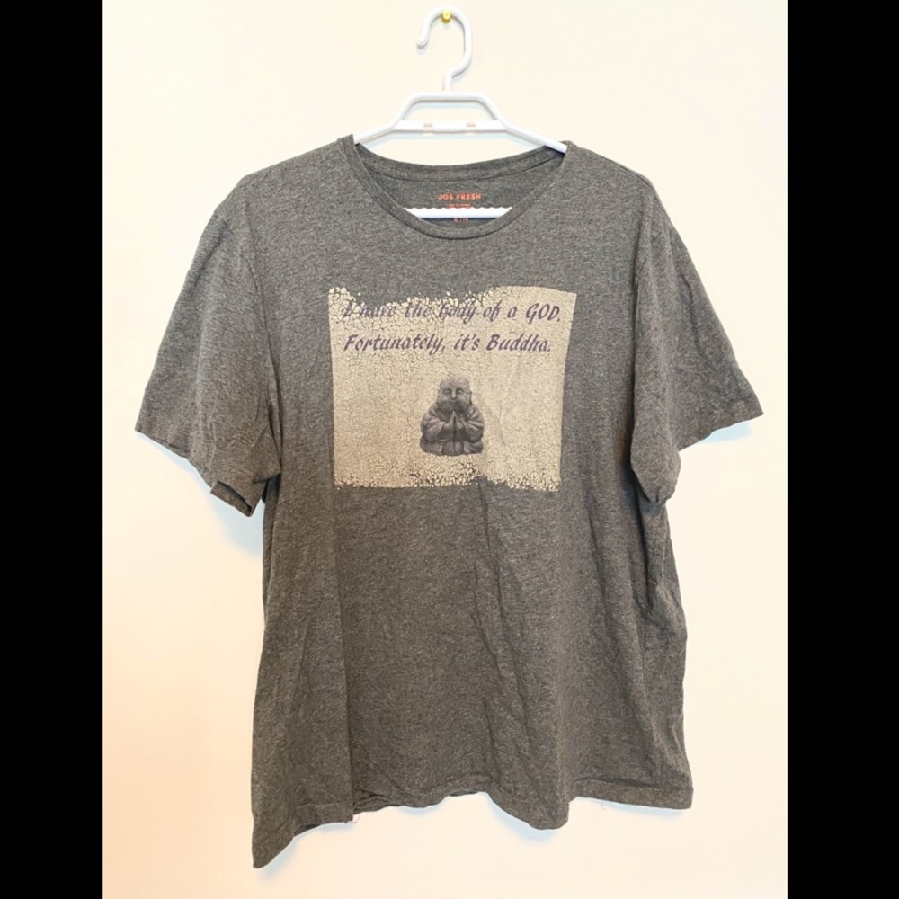 Joe Fresh short sleeved t-shirt, size XL, colour Grey